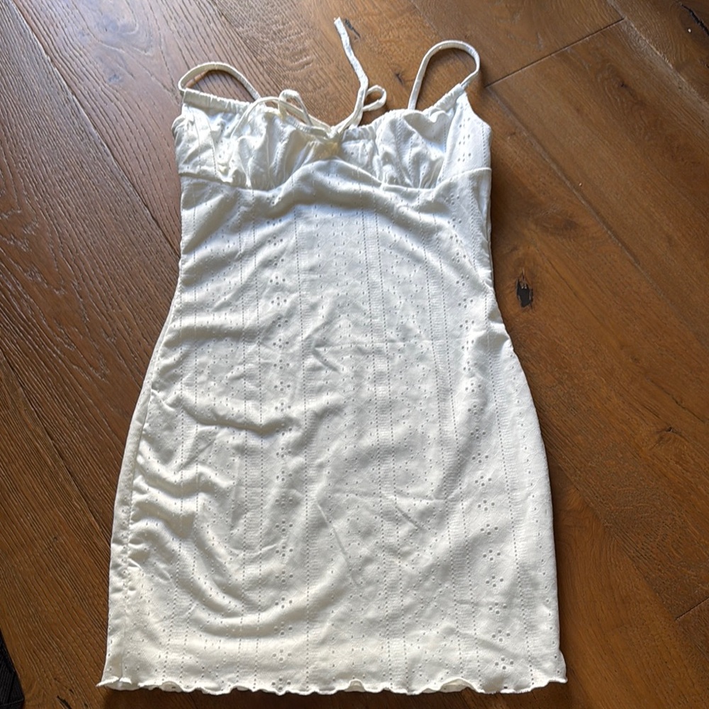 White Eyelet Dress